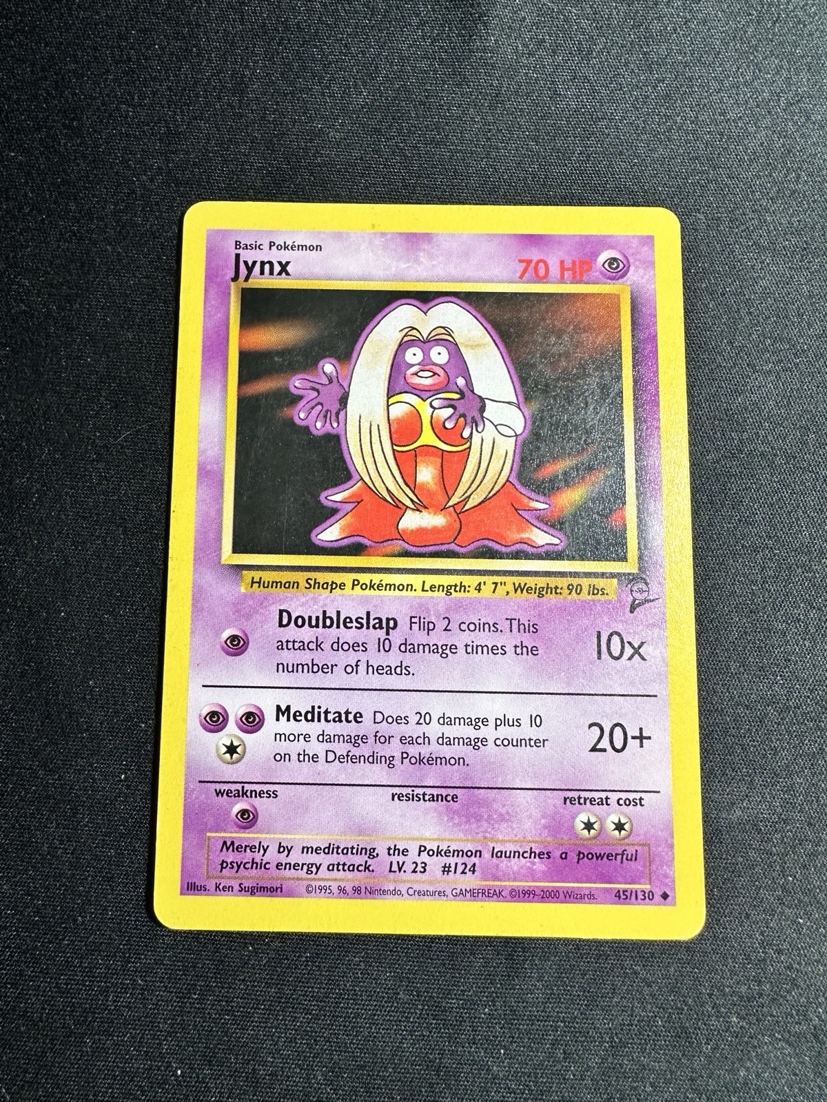 JYNX - 45/130 - Base Set 2 - Pokemon Card - LP