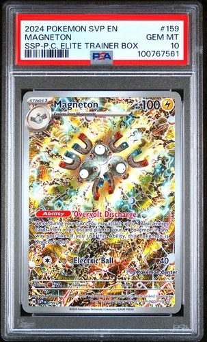 Magneton Surging Sparks Pokemon Center ETB Promo #159 PSA 10 GEM MINT