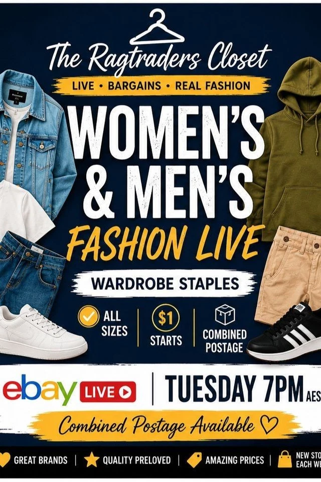 🎉 First 🎉 eBay Live Womens & Mens Fashion Come Join The Fun🛍️
