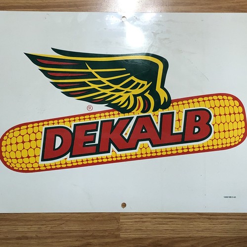 Vtg Dekalb Seed Corn Metal Advertising Sign 16”x24” Double Sided - Estate Find! - Picture 4 of 4
