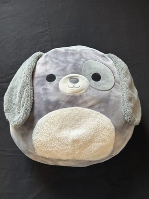 XL Squishmallow Gustavus Hund Hase 18 Zoll gebraucht mit Etikett grau Kuschelkissen Plüsch 