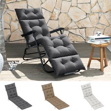 Sun Lounger Cushion Only, Garden Lounge Chair Cushion, 190x56x10cm