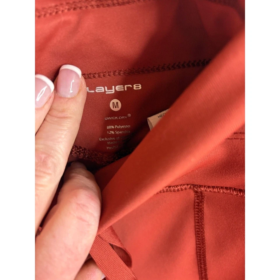 Joggers deportivos para mujer de capa 8 rojos/naranja talla M 6-8 Foto 3 de 4