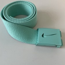 Nike Golf Web Belt Adjustable Bottle Opener Buckle Teal Green Up To 39  
