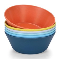 Unbreakable Large Cereal Bowls Set of 6, 32 Ounce Bpa-Free Microwave  Dishwashe