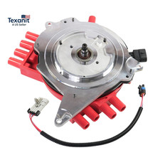 Red Ignition Distributor with Wire Harness, Cap and Rotor 10457702 Replacement f