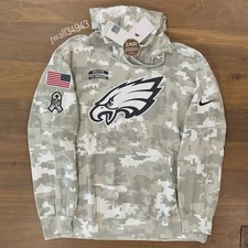 Authentic Nike Philadelphia Eagles 2024 Salute to Service Hoodie Camo Pullover
