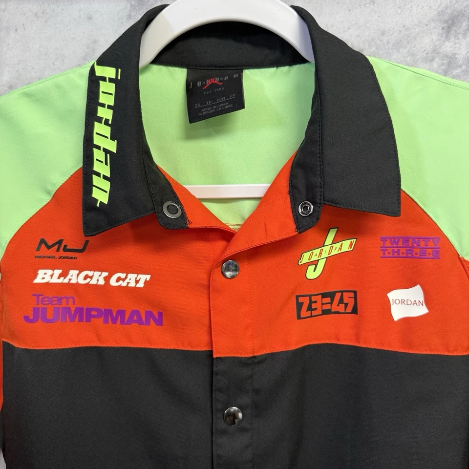 Рубашка на пуговицах мужская Jordan Race Team XS с коротким рукавом Snap Racing Jumpman 23 - Изображение 3 из 4