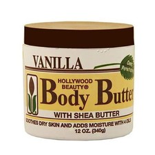 Hollywood Beauty Body Butter With Shea Butter, Vanilla - 12 Ounce Pack of 1 
