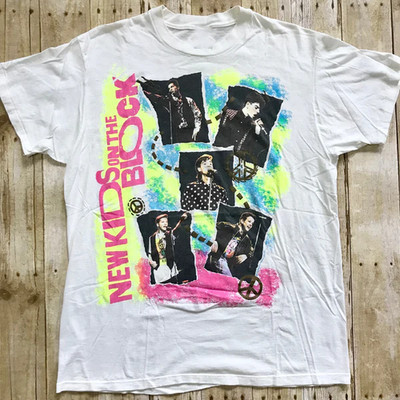 Vintage New Kids on the Block Band Music Gift For Fan T- Shirt Full Size BT393