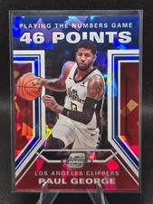 2019-20 Contenders Optic #11 Paul George Playing the Numbers Game Cracked Ice