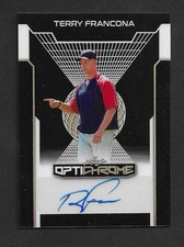 TERRY FRANCONA 2025 Leaf Optichrome 1/1 Black Auto Red Sox Reds Future HOF