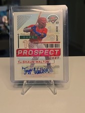 2024 Panini Prospect Edition TayShaun Walton Holo Signatures Auto #51 Phillies