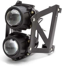 Motorcycle Dual Stacked Projector Headlight  E Marked  DOT Approved, 32mm