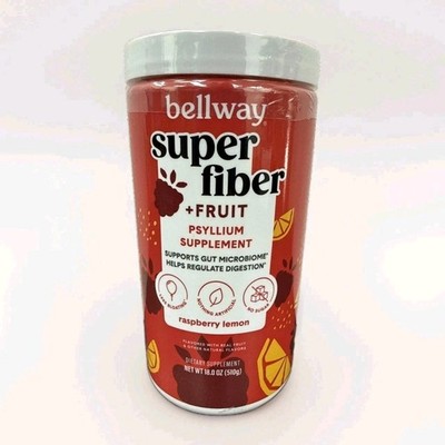 Bellway Super Fiber + Fruit Psyllium Husk Raspberry Lemon 18oz