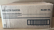 Health Gards Kraft Waxed Liners Sanitary Napkin Disposal Case of 500 Sealed