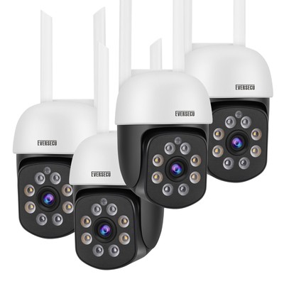 2K 3.0MP Outdoor WiFi PTZ Security Camera, 2.4G WiFi, Auto Tracking, 2 Way Au...