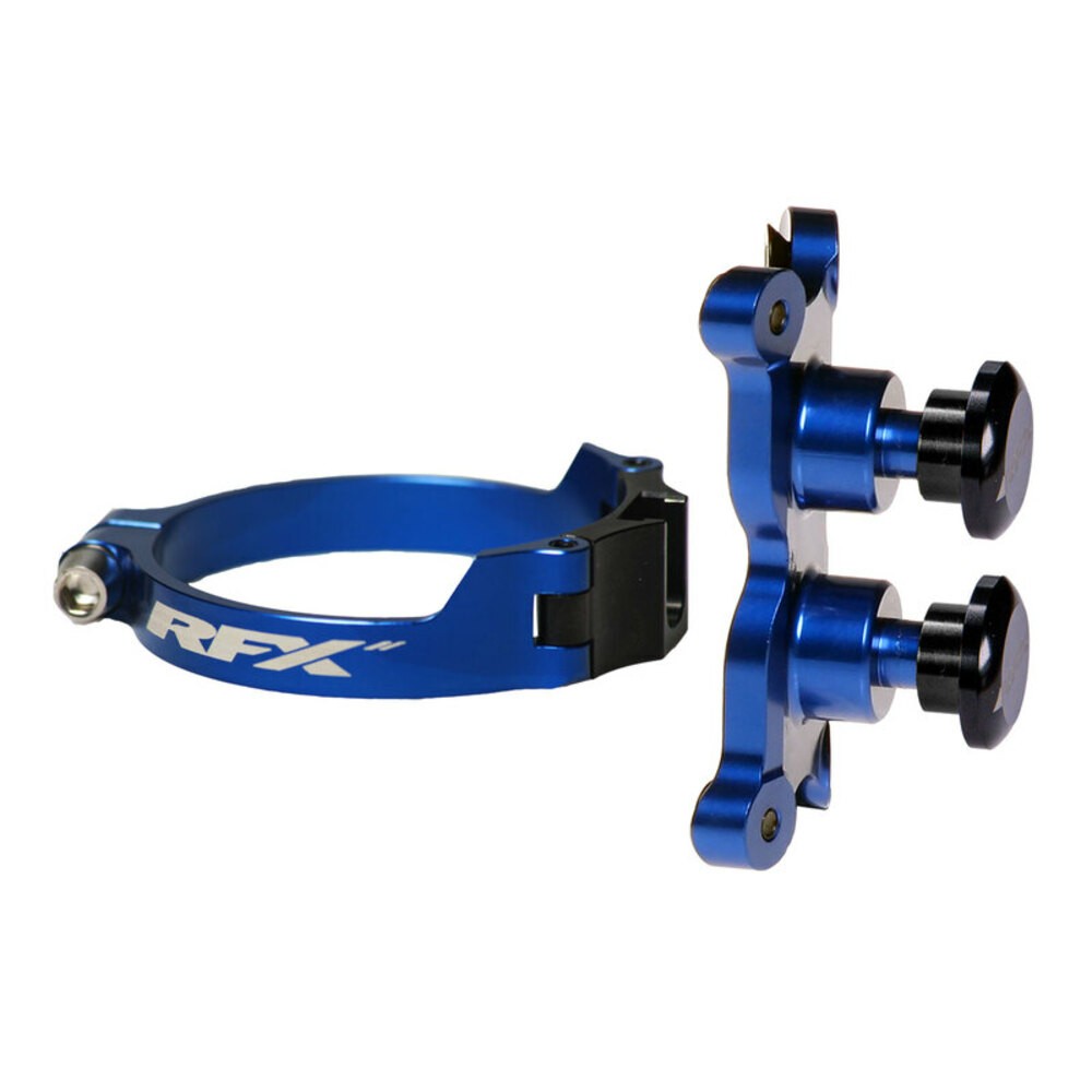 Double Button Quick Release System RFX Pro Series 2-Blue For Motorcycle Parts