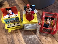Vintage Lot Mickey- Pop Up Piano - Mickey In The Box - Moving Mickey