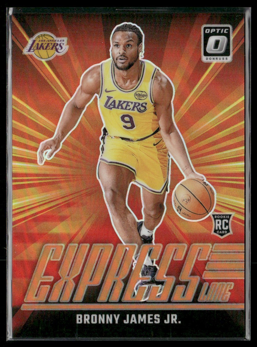 2024-25 Donruss Optic Express Lane Orange RC Rookie Bronny James Jr. /39