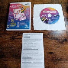 Nintendo Wii Just Dance 2020 Video Game W/ Case Manual Tested