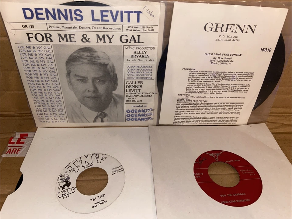 7 inch / 45's Line Dance / Square Dance vinyl records joblot X 73 Foto 3 de 4