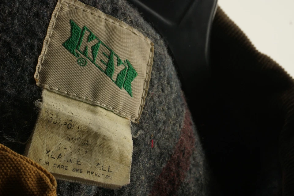 Vintage Canvas Barn Chore Coat Men's XL-T Tall Tan Wool Blanket Lined Heavy - Image 4 of 4