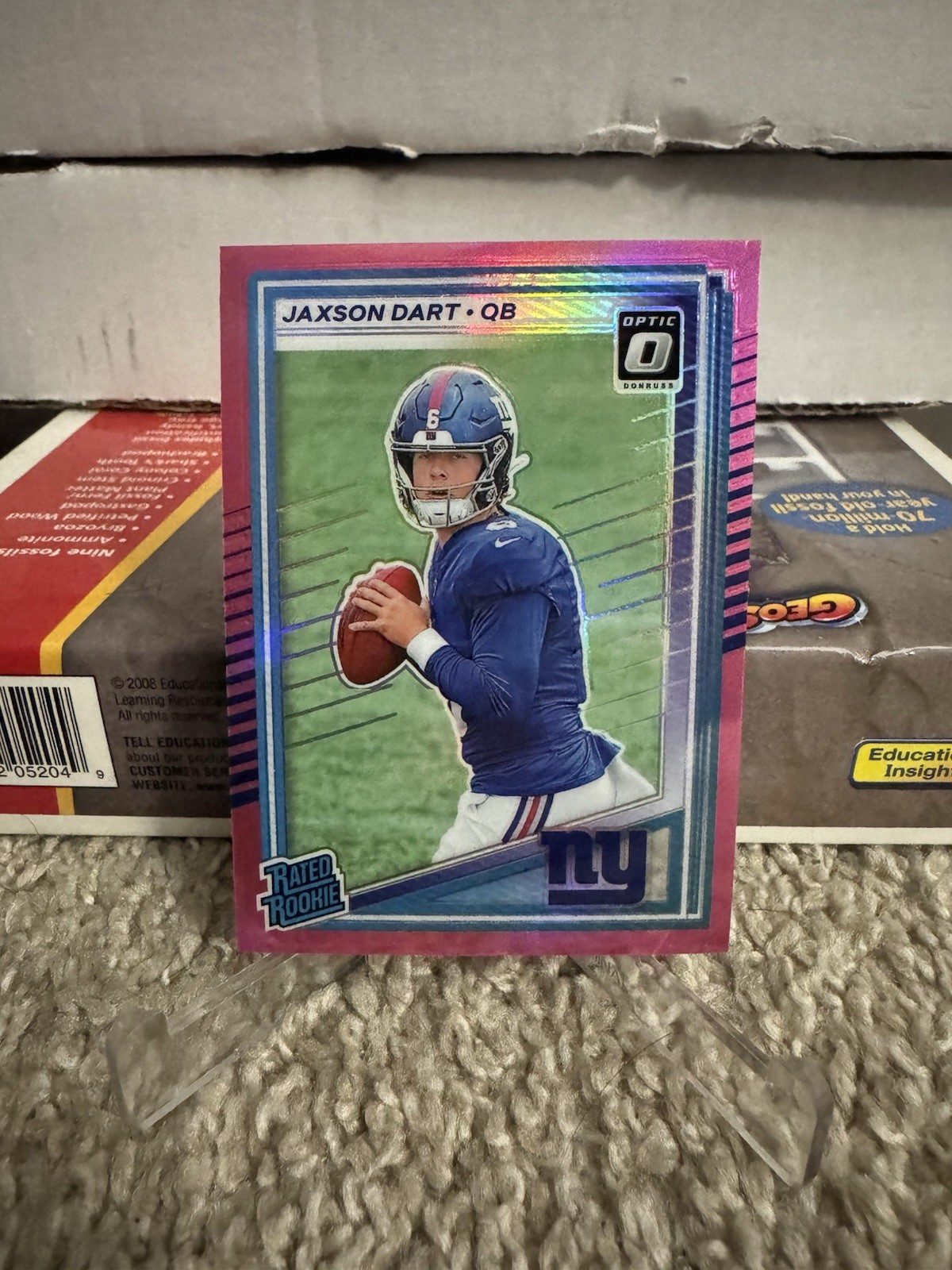 2025 Panini Donruss Jaxson Dart Pink Optic Preview Rated Rookie Giants