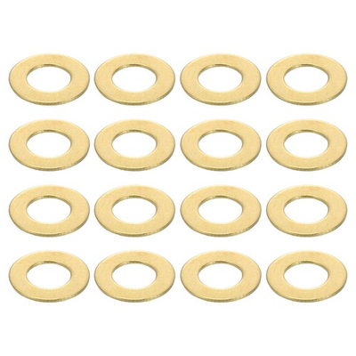 #ad #ad 200Pcs Brass Flat Washer M5x10x0.5mm Brass Washer Assortment for Screws Bolts AU $19.15