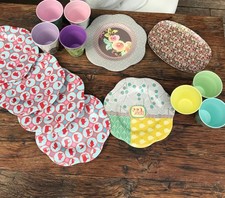 Melamin Geschirr 14-tlg. Becher Teller Rice Overbeck