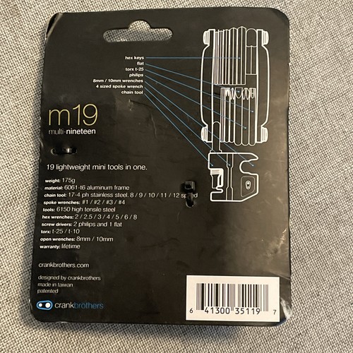 CRANK BROTHERS M19 LEICHTE MINI WERKZEUGE IN EINEM - Bild 3 von 3