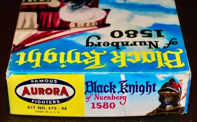 AURORA 473-98 FAMOUS FIGHTERS BLACK KNIGHT OF NURNBERG MODEL KIT