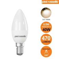 6/12 x E14 E27 B22 3W 5W 7W Warm/Day White SMD LED Candle Chandelier Light Bulb
