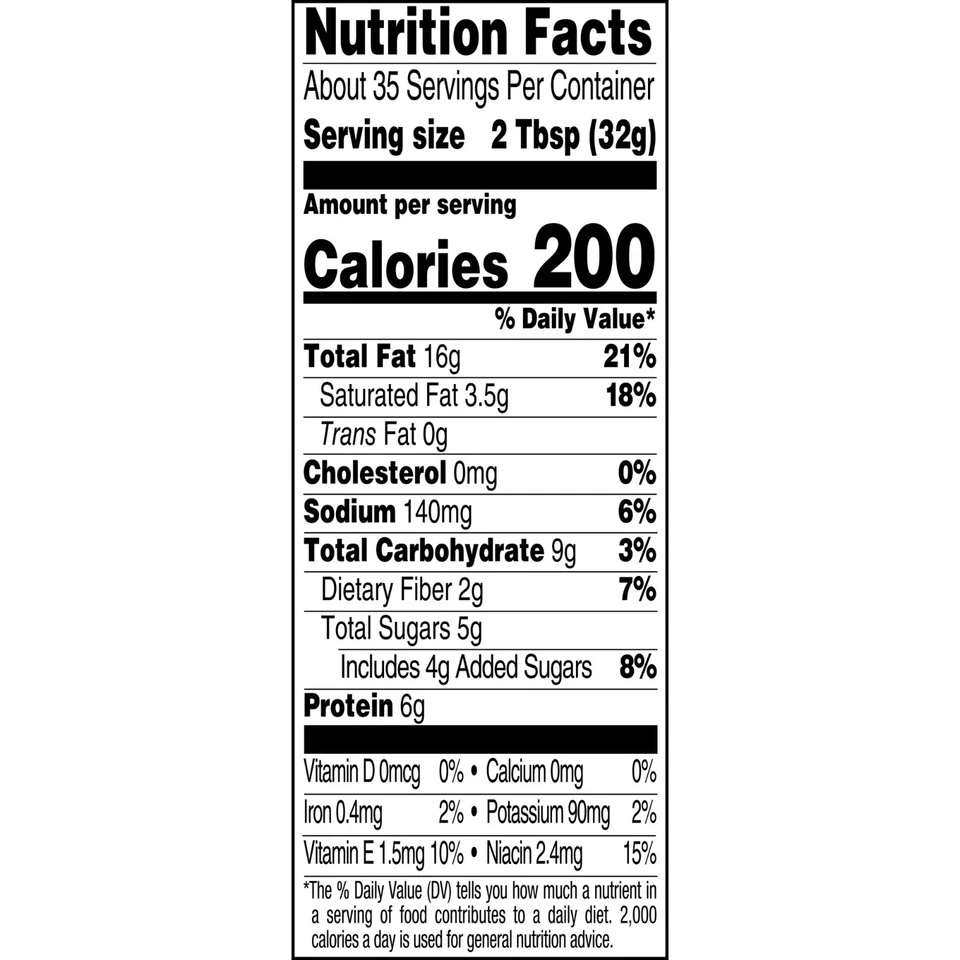 SKIPPY Natural Creamy Peanut Butter Spread with Honey, 6 g Protein Per Serving, - Image 2 of 4