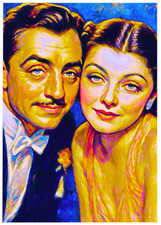 WILLIAM POWELL & MYMA LOY * Custom ACEO * Fun Novelty * CELEBRITY * Art Card