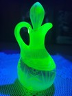 Stunning Mosser CRUET with Stopper in Vaseline Milk Slag ~ Unique GLOW — photo 3