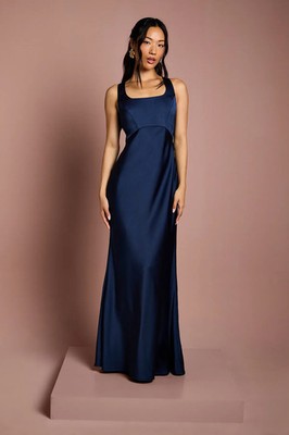 Coast Navy A-Linien Kleid Damen Brautjungfernkleider