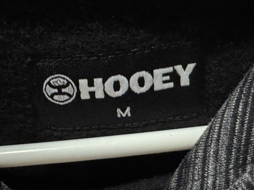 Hooey Hoodie Youth Medium Lock Up Black Hooded Sweatshirt Pullover - NWT!!! - Picture 2 of 5