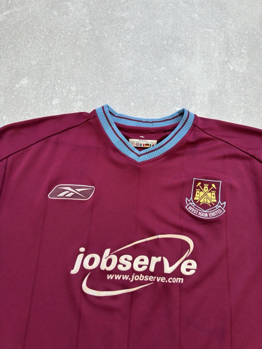 Vintage Reebok West Ham United 2003/2005 Football Jersey Soccer