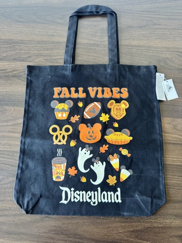 NWT Disney Parks Disneyland Bag Tote 2025 Fall Vibes Canvas Halloween