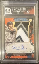 2021 Topps Inception Nick Madrigal Jumbo Patch Auto 03/25 HGA GemMT 9.5