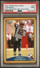2009 Topps Chrome Wal Mart #W2 Tom Brady Exclusive Set Gold Refractor PSA 9 Mint