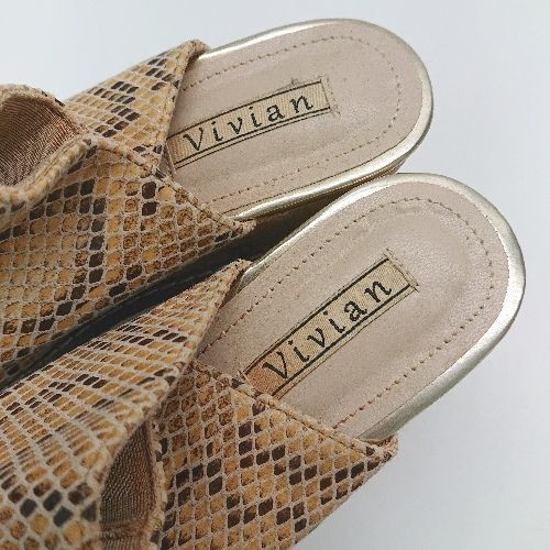 Vivian Python Pattern Thick Sole Simple Stylish L… - image 6