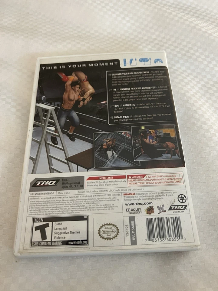 WWE SmackDown vs. Funda Raw 2011 con disco 2009 (Nintendo Wii, THQ) Foto 3 de 3