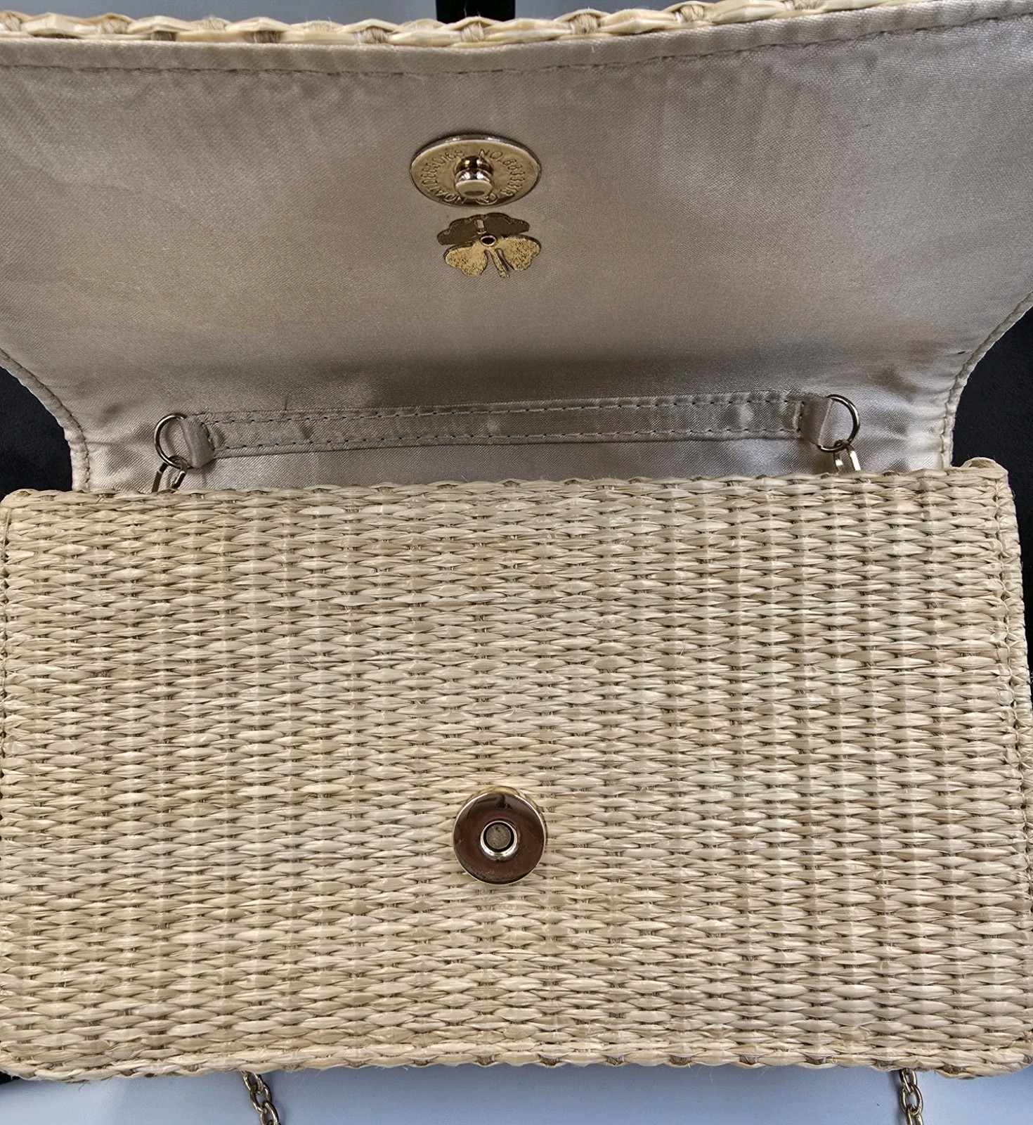 LISI LERCH NAUTICAL TURTLE RUBY STRAW CLUTCH HAND… - image 16