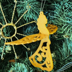 2 Pcs Angel Christmas Ornament Elegant Plastic Xmas Decoration for Holiday