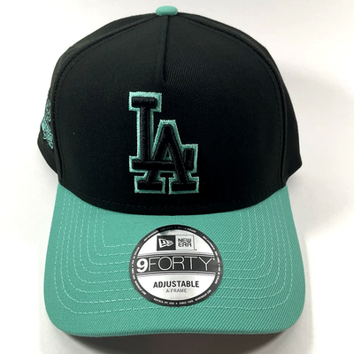 New Era LA Dodgers Exclusive Black Mint 9FORTY A-Frame Snapback