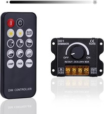 GOMING DC 5V 12V 24V 30A RF LED Dimmer PWM Dimming Controller Wireless Cont
