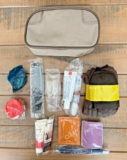 Delta Airlines Amenity Kit - Beige - Opened Unused