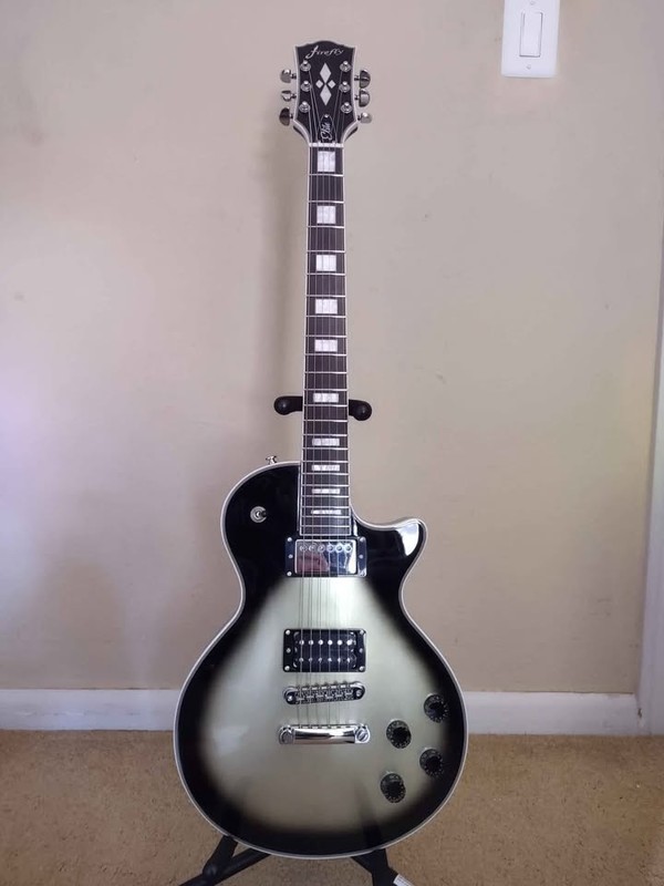 Firefly Adam Jones Tiger Queen FFSP Elite Silverburst Electric Guitar
